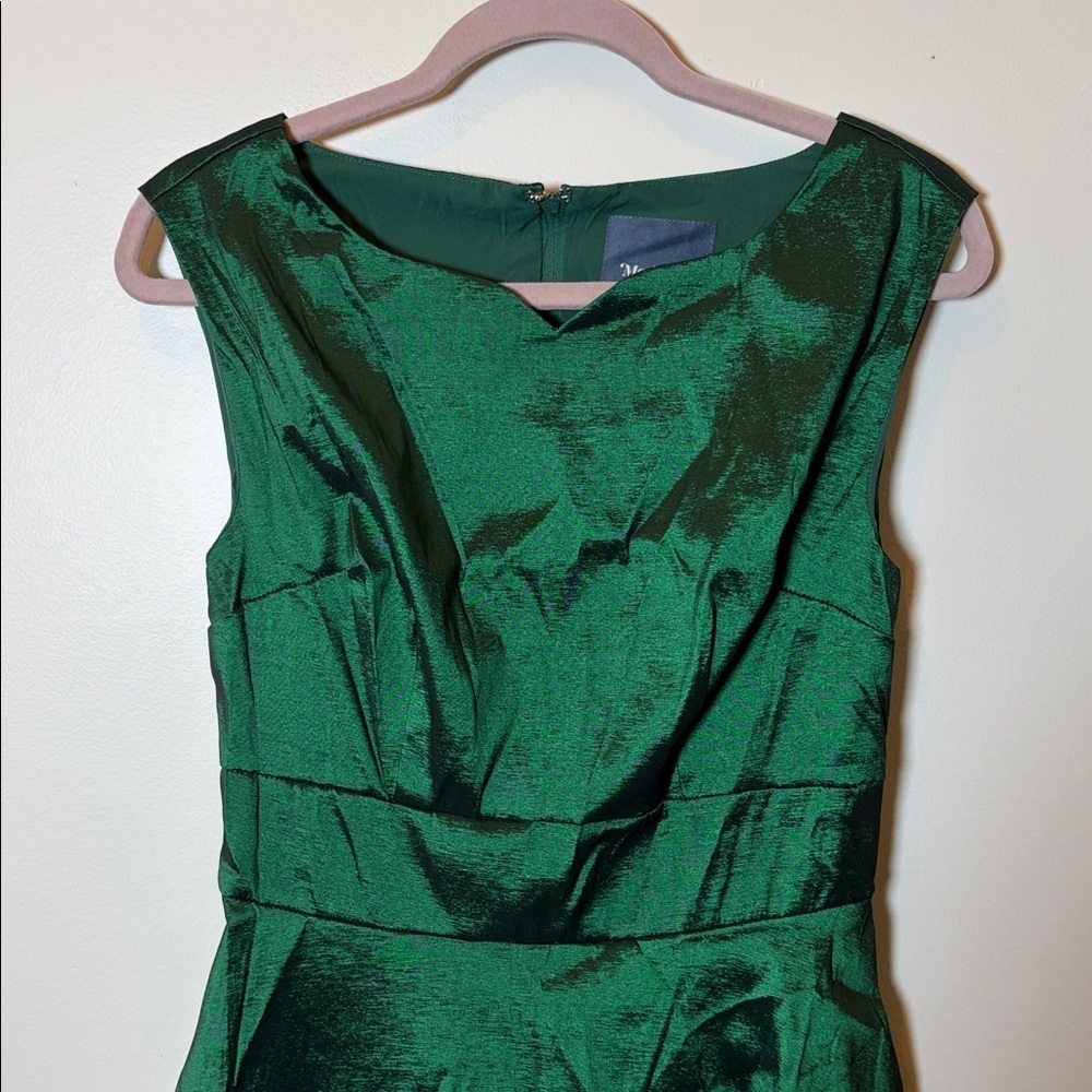 ModCloth Shimmering Emerald Green Sleeveless Fit & Flare Dress - Picture 9 of 9